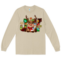 Mushroom reindeer joy christmas Long Sleeve Tee - CowGirlArtShop