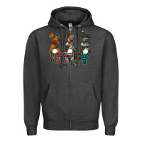 Charcoal Heather Hoppy Easter Zipper Hoodie - CowhideDigitalArt