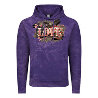 Cloud Purple Love America 4th of july Vintage Hoodie - HowdyJamesFarm