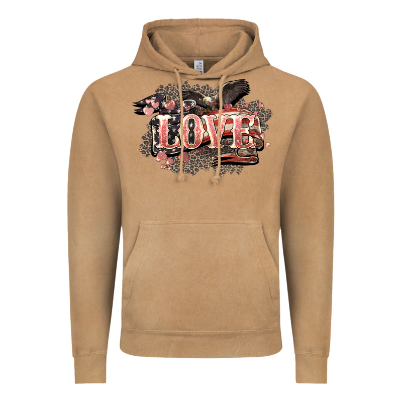 Love America 4th Of July Vintage Hoodie by HowdyJamesFarm | Teevron