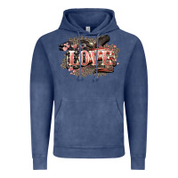 Vintage Denim Love America 4th of july Vintage Hoodie - HowdyJamesFarm