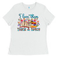White i love them thick and spicy Ladies Tee - Artiststas