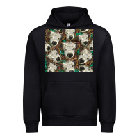 Black white Scottish calf Urban Hoodie - BarkalooDesign