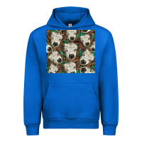 Cobalt white Scottish calf Urban Hoodie - BarkalooDesign