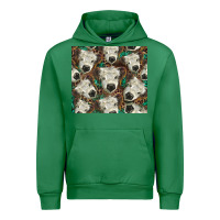 Emerald white Scottish calf Urban Hoodie - BarkalooDesign