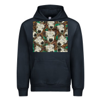 Navy white Scottish calf Urban Hoodie - BarkalooDesign