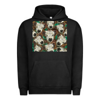 Pigment Black white Scottish calf Urban Hoodie - BarkalooDesign