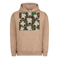 Pigment Burro white Scottish calf Urban Hoodie - BarkalooDesign