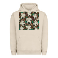 Pigment French Oak white Scottish calf Urban Hoodie - BarkalooDesign