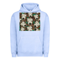 Pigment Grape Ice white Scottish calf Urban Hoodie - BarkalooDesign