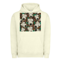 Pigment Pistachio white Scottish calf Urban Hoodie - BarkalooDesign