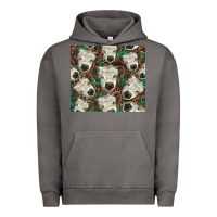 Pigment Tornado white Scottish calf Urban Hoodie - BarkalooDesign