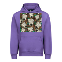 Tulip white Scottish calf Urban Hoodie - BarkalooDesign