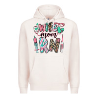 Pale Pink wife mom rn registered nurse Premium Hoodie - RanaPortraitStore