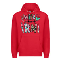 Red wife mom rn registered nurse Premium Hoodie - RanaPortraitStore