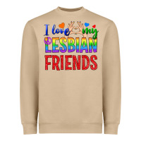 Mushroom I Love My Lesbian Friends Heavyweight Sweatshirt - BundleAndBundleShop