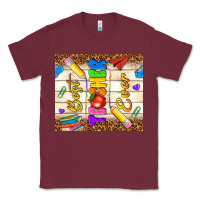 Burgundy best teacher ever Classic Tee - NancyCooperArtShop