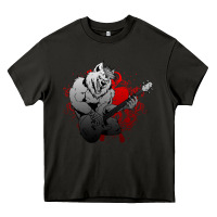Asphalt Guitar Player Gift Guitarist Guitar Heavy Core Tee - lanVoArt