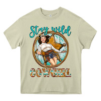 Western Stay Wild Cowgirl Heavy Core Tee | Teevron
