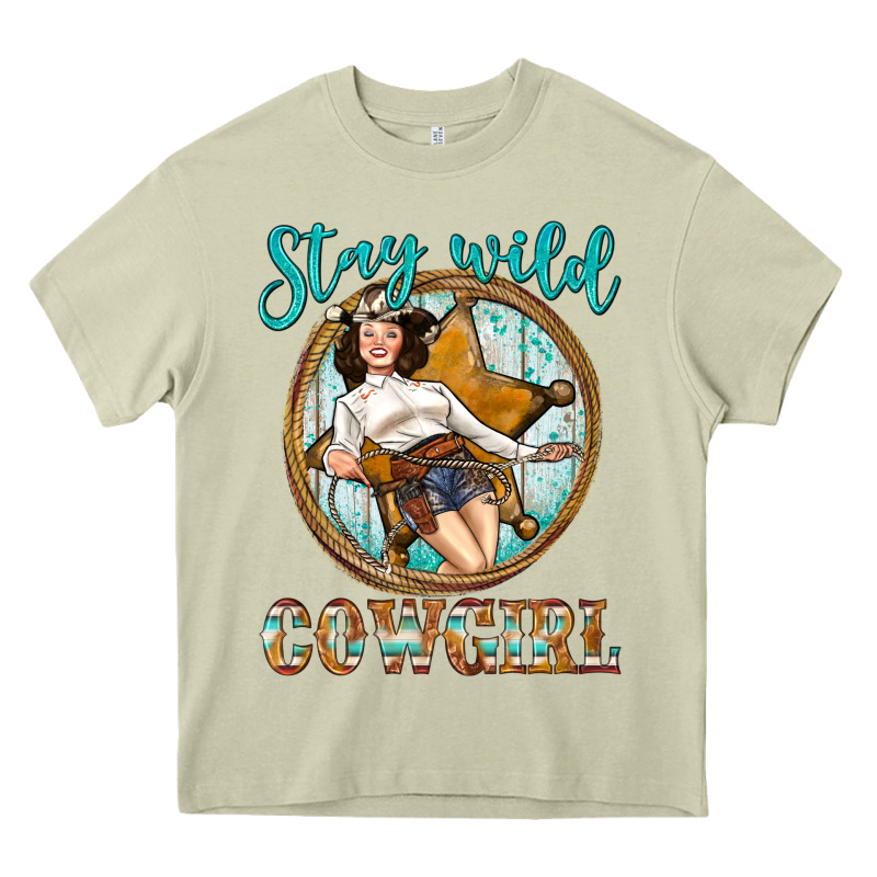 Western Stay Wild Cowgirl Heavy Core Tee by BundleAndBundleShop | Teevron