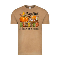 Vintage Camel Thankful blessed and kind of a mess Vintage Tee - NancyCooperArtShop