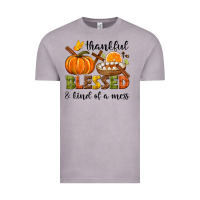 Vintage Zinc Thankful blessed and kind of a mess Vintage Tee - NancyCooperArtShop