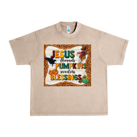 French Oak jesus flannel's pumpkins blessings Urban Heavy Tee - TumblerDesignByShophia