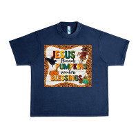 Navy jesus flannel's pumpkins blessings Urban Heavy Tee - TumblerDesignByShophia