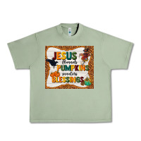 Oil Green jesus flannel's pumpkins blessings Urban Heavy Tee - TumblerDesignByShophia