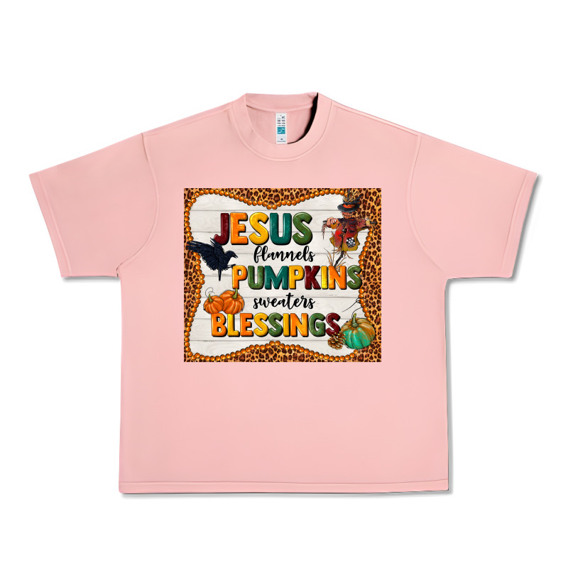 Jesus Flannel's Pumpkins Blessings Urban Heavy Tee by TumblerDesignByShophia | Teevron