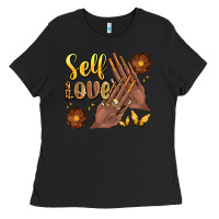 Black black woman self love nails Ladies Tee - Artiststas