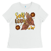 Black Woman Self Love Nails Ladies Tee | Teevron