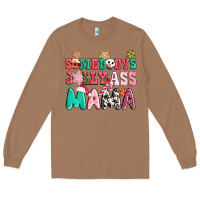 Toasted Coconut somebody jolly ass mama pink christmas Long Sleeve Tee - CowGirlArtShop