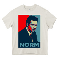Norm Macdonald Political Poster Heavy Core Tee | Teevron