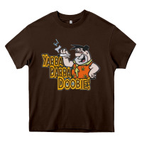 Chocolate Brown yabba dabba doobie! Heavy Core Tee - lanVoArt