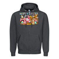 Smoke Happy Easter Animal Farm Truck Zipper Hoodie - CowhideDigitalArt