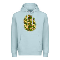 Blue Mist camouflage patch 4 Premium Hoodie - BundleAndBundleShop