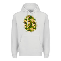 Dove Grey camouflage patch 4 Premium Hoodie - BundleAndBundleShop