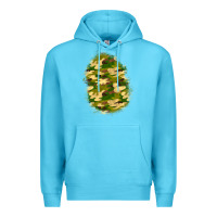 Ocean Blue camouflage patch 4 Premium Hoodie - BundleAndBundleShop