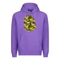 Purple camouflage patch 4 Premium Hoodie - BundleAndBundleShop