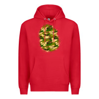Red camouflage patch 4 Premium Hoodie - BundleAndBundleShop