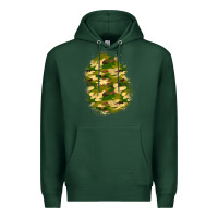 Sports Green camouflage patch 4 Premium Hoodie - BundleAndBundleShop