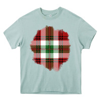 Arona Christmas Tartan Patch Heavy Core Tee - BundleAndBundleShop