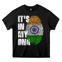 It's In My Dna India Flag Indian Heavy Core Tee | Teevron