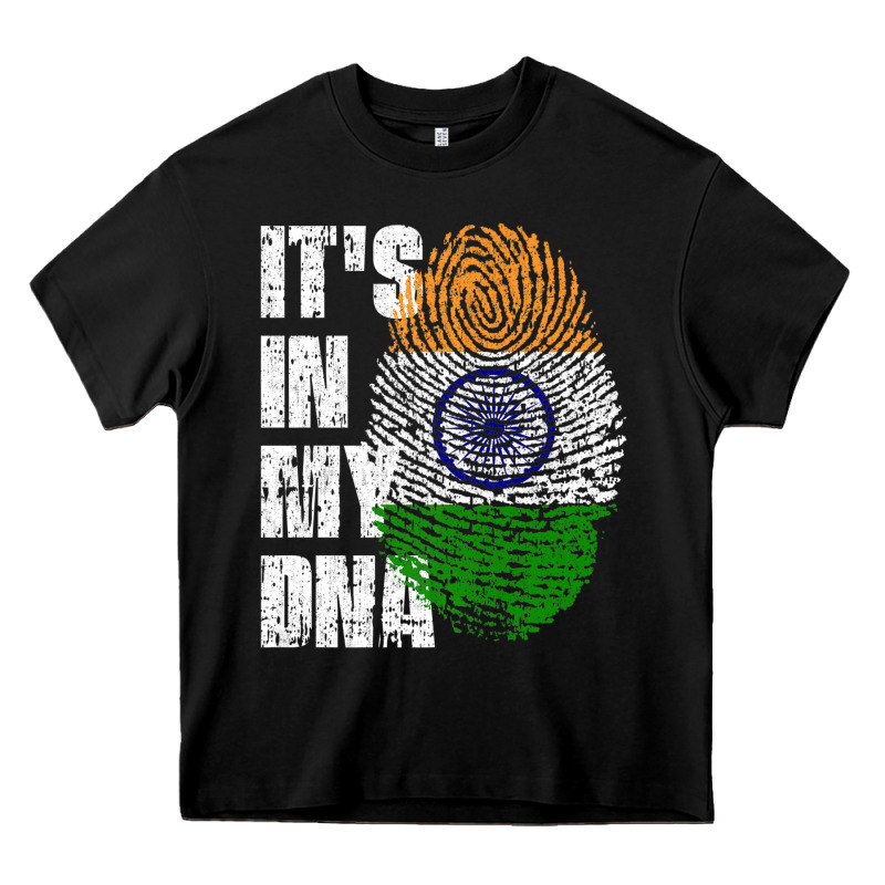 It's In My Dna India Flag Indian Heavy Core Tee by lanVoArt | Teevron