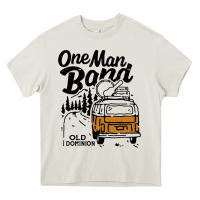 Cream old dominion one man Heavy Core Tee - lanVoArt