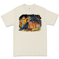 Bone Fall Background With Crow Premium Tee - LillyAllenDesigns