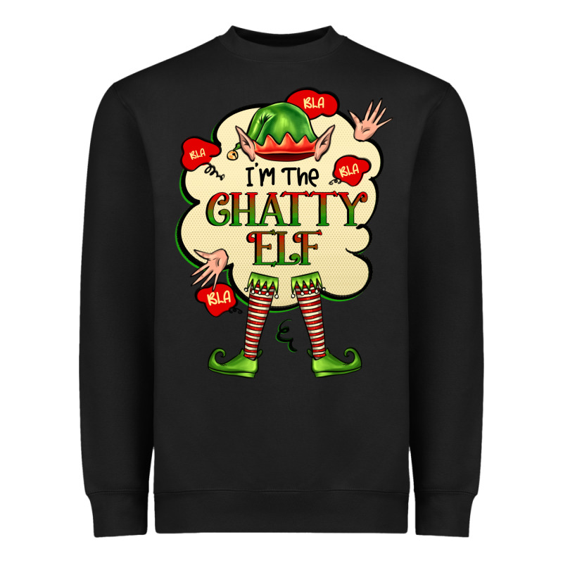 Im The Chatty Elf Heavyweight Sweatshirt by FaDigitalArtStudio | Teevron