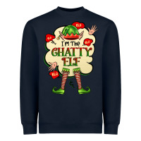 Navy im the chatty elf Heavyweight Sweatshirt - FaDigitalArtStudio