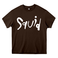 Chocolate Brown squid Heavy Core Tee - lanVoArt